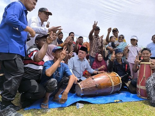 Al Haris Disambut Antusias di Mandiangin Timur Sarolangun