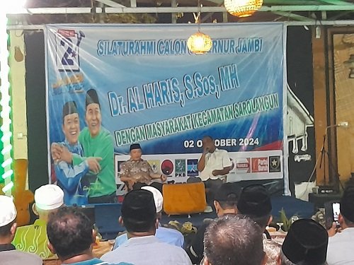 Warga Sarolangun Kota Sepakat Haris-Sani Lanjutkan Jambi Mantap Jilid Dua