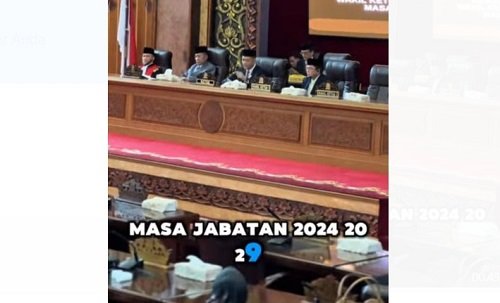 Ketua Hafiz Pimpin Paripurna Peresmian dan Pelantikan Waka II DPRD Jambi