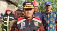 Dua unit rumah di kawasan Danau Sipin, Kota Jambi hangus terbakar.