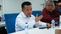 Gubernur Jambi, Dr. H. Al Haris, S.Sos, MH melakukan pertemuan dengan Direktur Jenderal Pembiayaan Infrastruktur Kementerian Pekerjaan Umum (PU), Ir. Rachman Arief Dienaputra, M.Eng