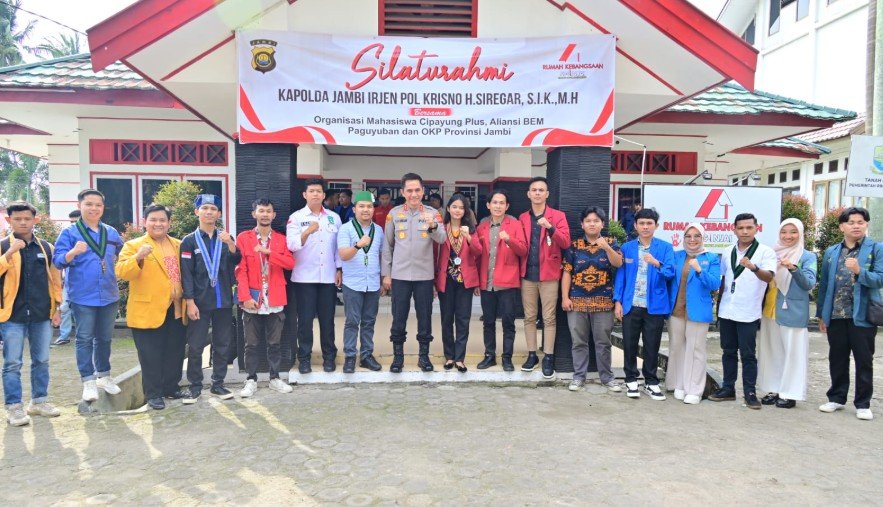 Kapolda Jambi Irjen Pol. Krisno H. Siregar menggelar silaturahmi dengan organisasi mahasiswa dari berbagai elemen di Provinsi Jambi