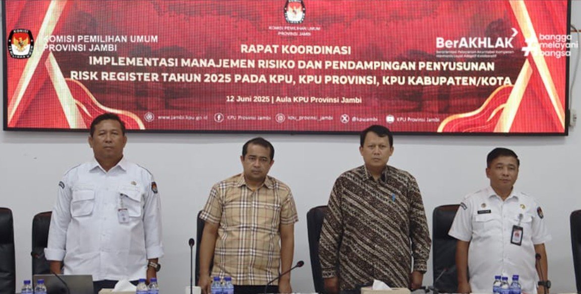 KPU Provinsi Jambi Ikuti Rakor Manajemen Risiko Bersama BPKP-KPU RI