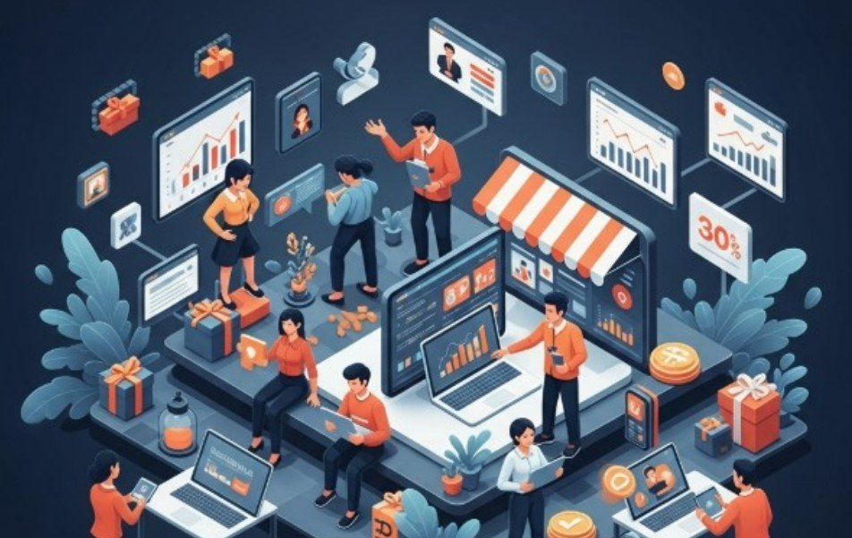 Ilustrasi bisnis. Foto : AI