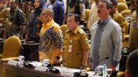 Gubernur Jambi, Al Haris saat menghadiri acara Diseminasi BULD (Badan Urusan Legislasi Daerah) DPD RI.