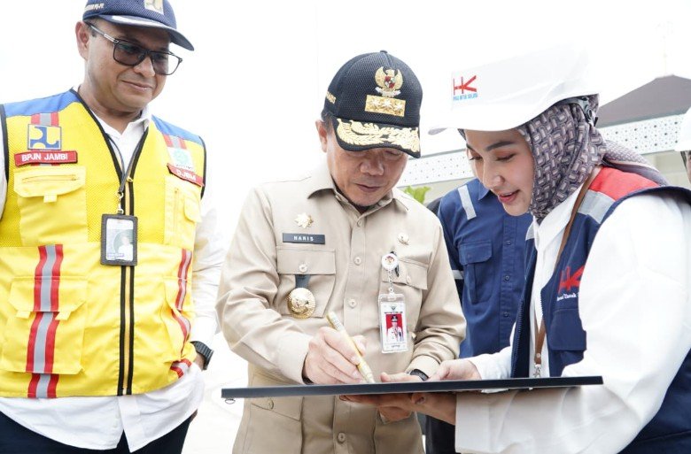 Gubernur Al Haris Tinjau Progres Jalan Tol Pijoan - Sebapo - Bayung Lencir