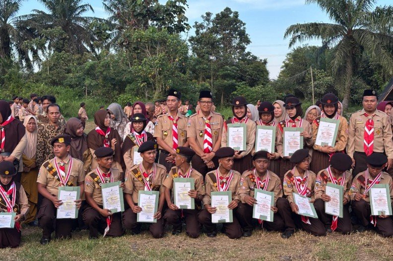 Gelar Prestasi Regu ke-X Tahun 2025, Pramuka Muaro Jambi Semakin Diminati Generasi Muda