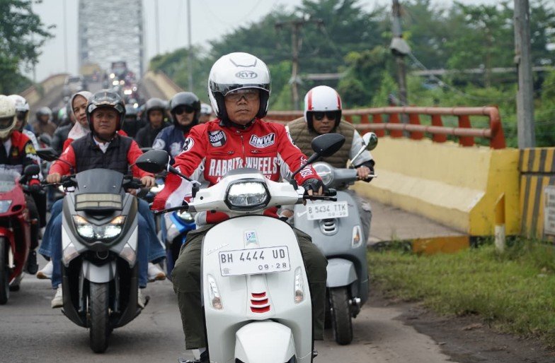 Semarak Sunmori Merdeka, Gubernur Al Haris Riding Bersama Forkopimda Jambi