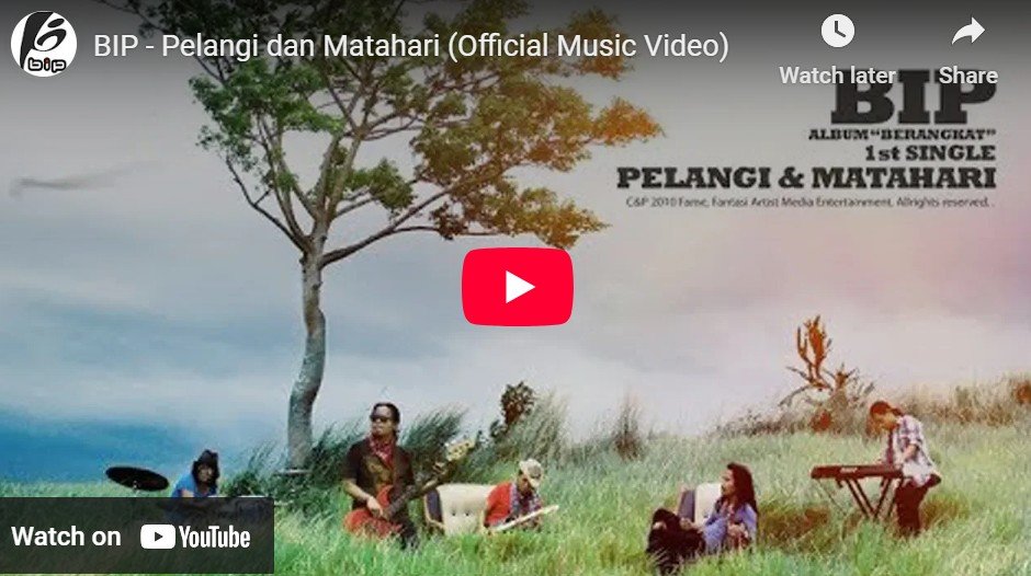 Lagu Pelangi dan Matahari - Bip.