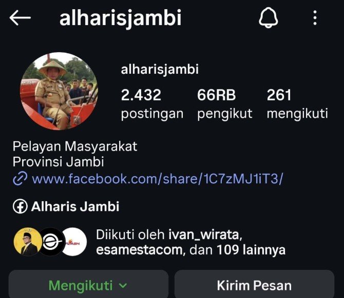 Dari Penjual Koran ke Gubernur! Perjalanan Hidup Al Haris yang Tercermin di Instagram
