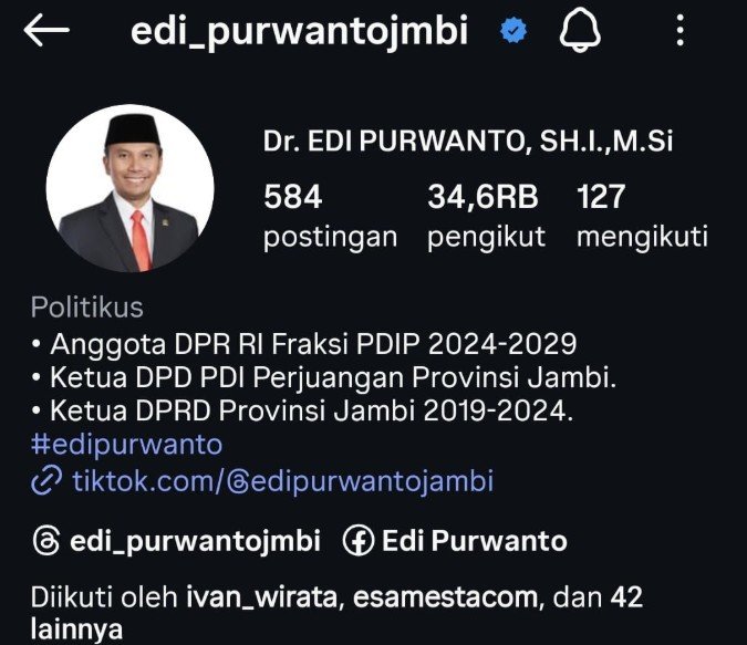 Analisis Akun IG Edi Purwanto: Komunikasi Publik Modern Ala Wakil Rakyat Jambi