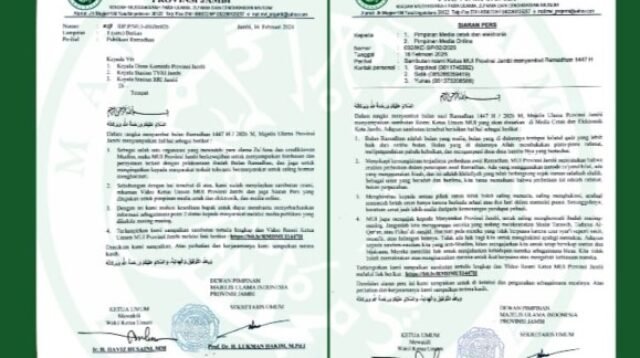 Menyambut Ramadhan 1447 H, MUI Jambi Serukan Persatuan dan Toleransi di Tengah Perbedaan