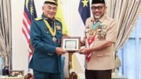 ​Mewakli Gubernur, ​Sekda Jambi Terima Anugerah Bintang Semangat Rimba dari Yang Dipertua Negeri Melaka