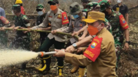 Gubernur Al Haris Bersama Pangdam TIB Turun ke Kawasan Gambut Londerang Padamkan Karhutla